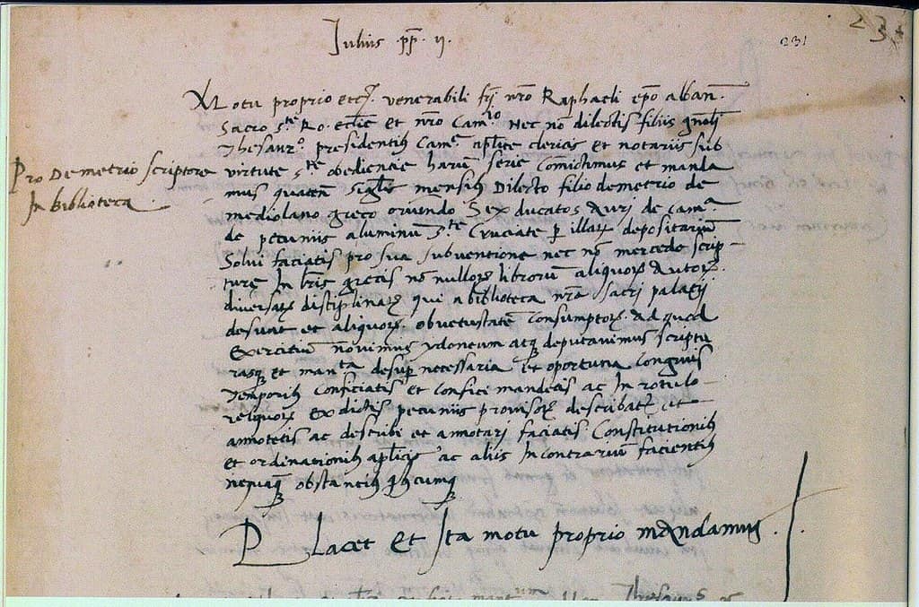 Julius_II,_Motu_proprio vatican archives