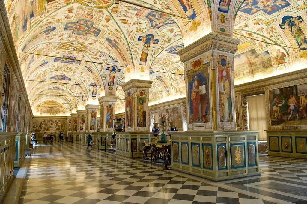 sistine hall vatican library rome