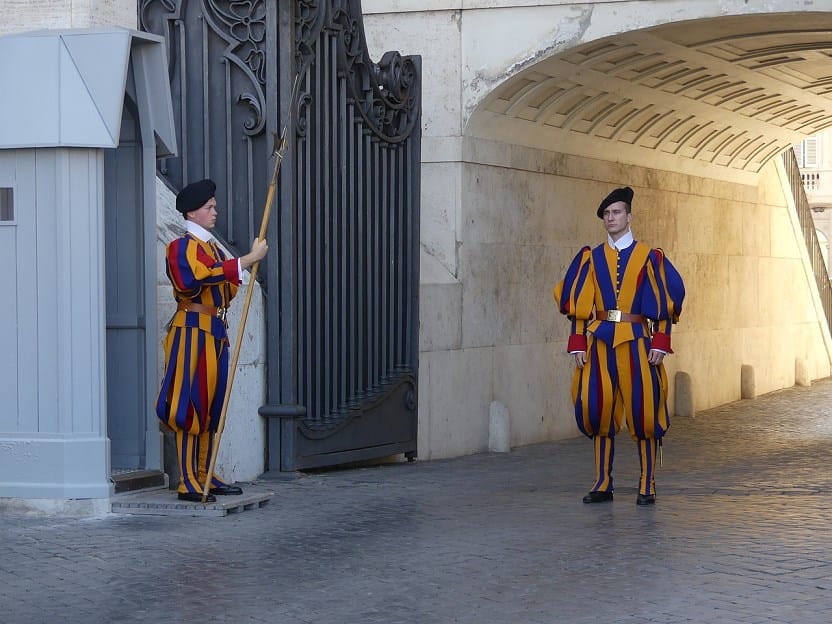 Swiss_Guard_Arch_of_Bells swiss guard vatican Arch of Bells