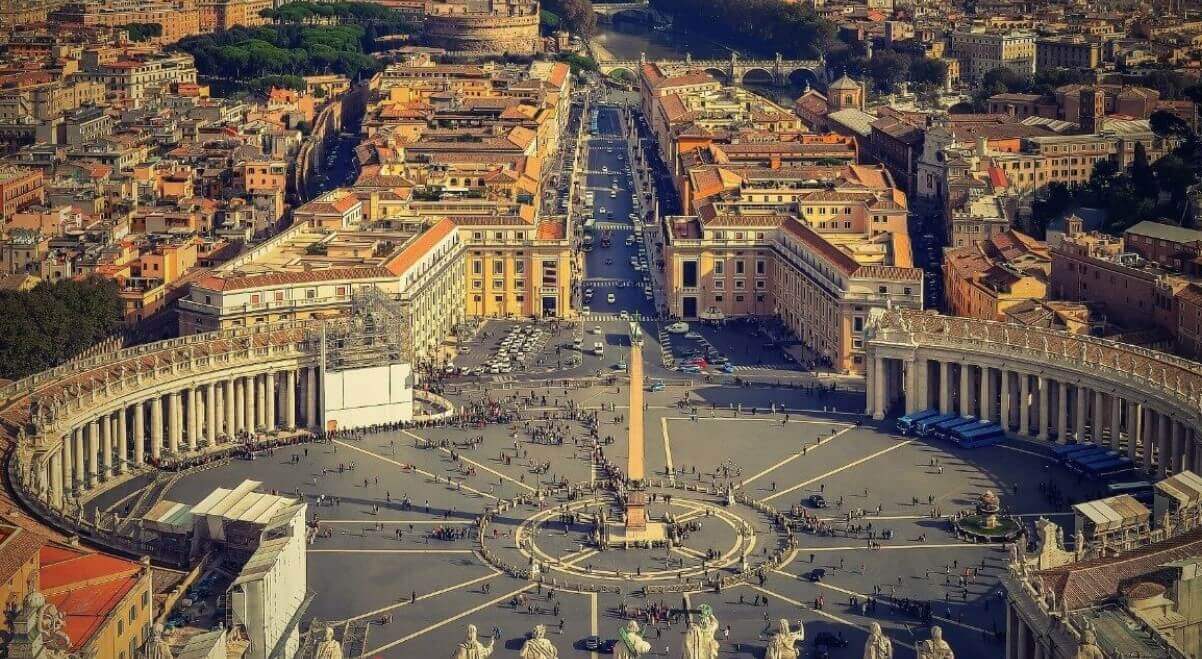 St Peter's Square view