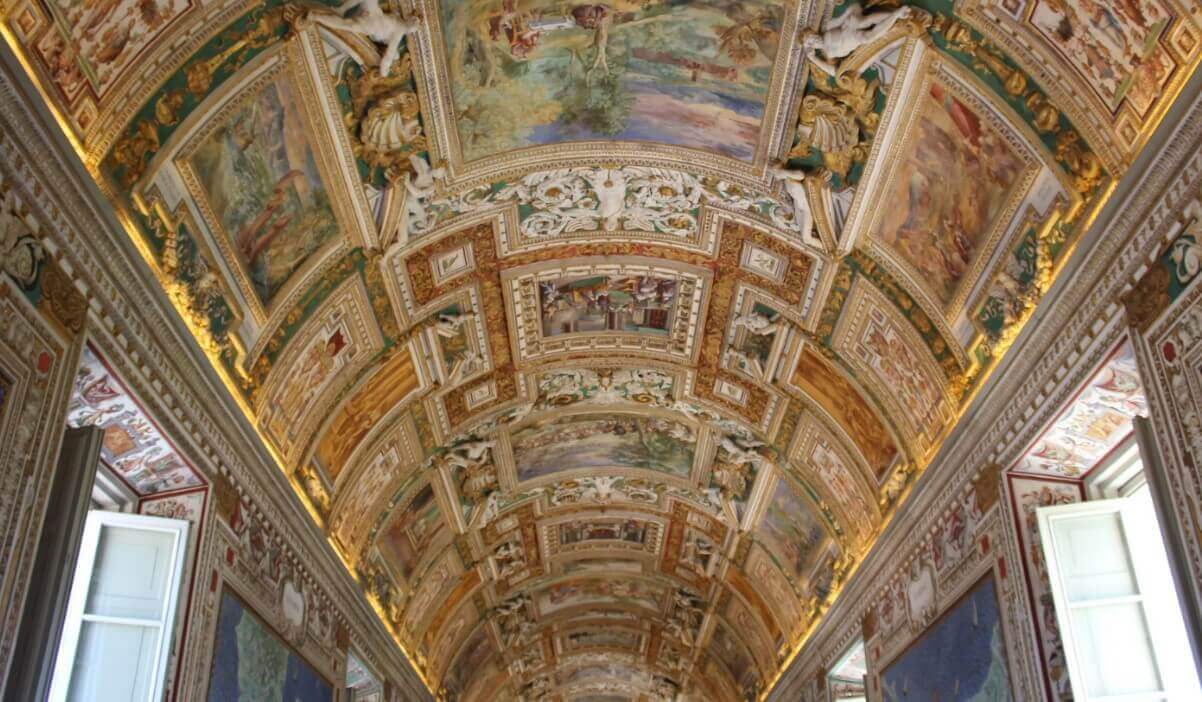 Vatican Gallery of maps ceiling