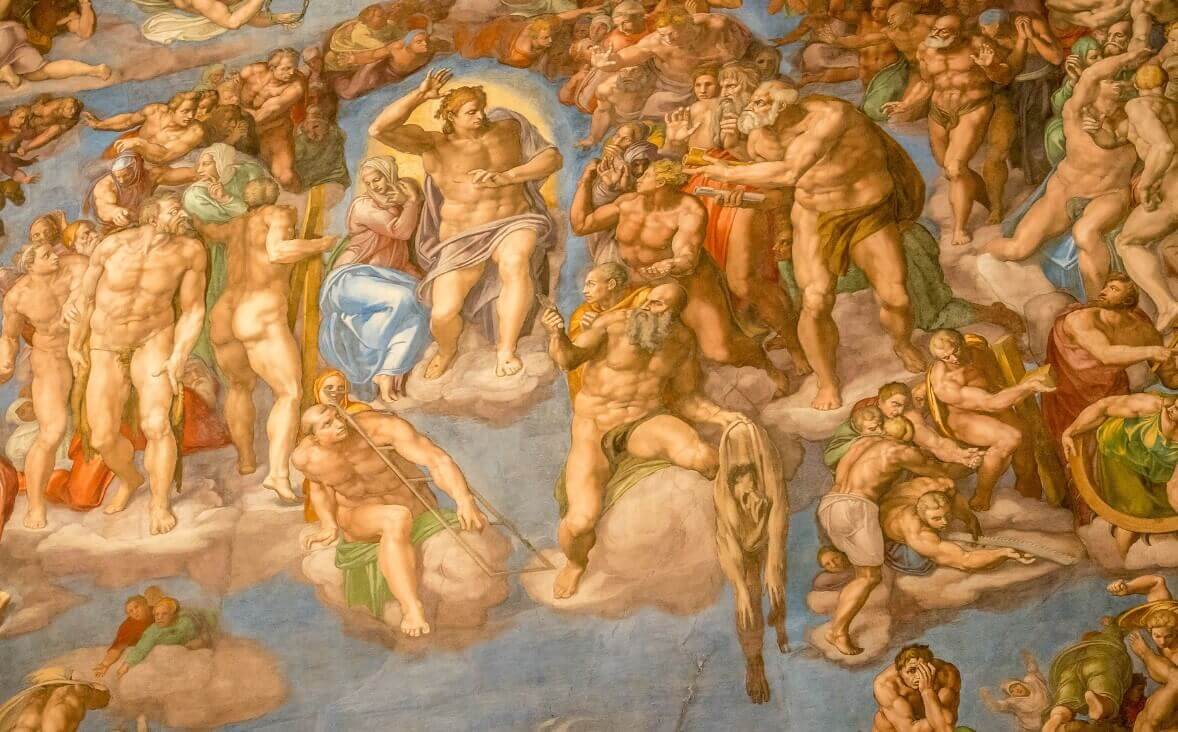 Sistine Chapel Painting figures