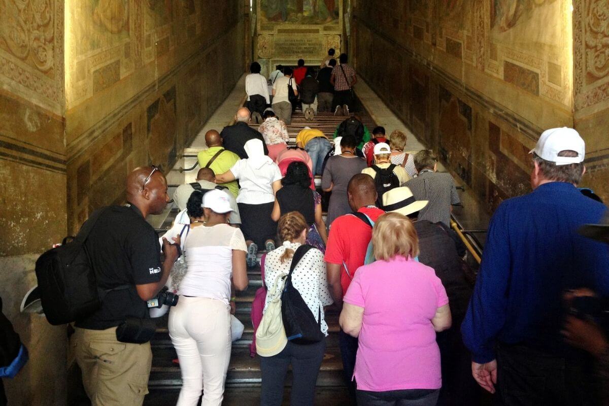 The Holy Stairs in Vatican city