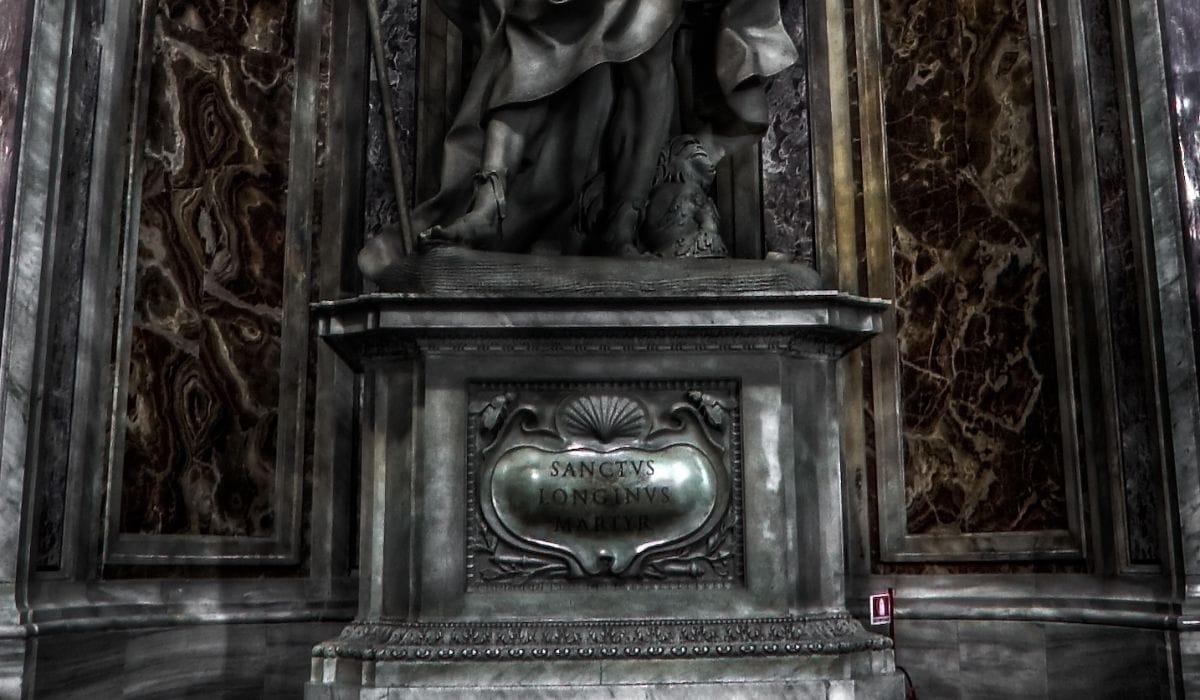 The Holy Lance of Longinus statue